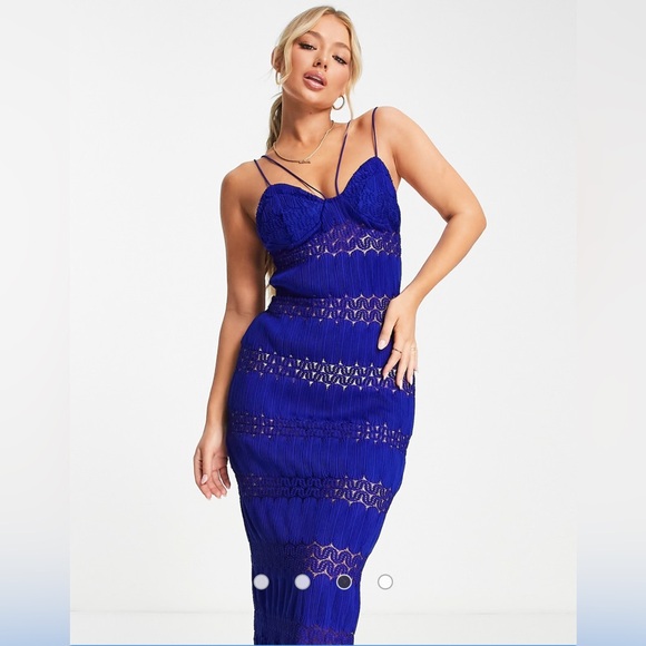 *SOLD OUT* ASOS Design Strapy Lace Paneled Maxi Dress - Picture 1 of 6